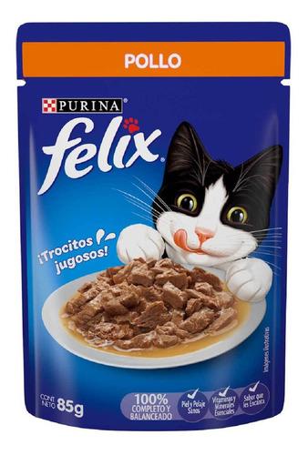Imagen 1 de 1 de Sobre Comida Gato Purina Felix Salmón Salsa 85gr