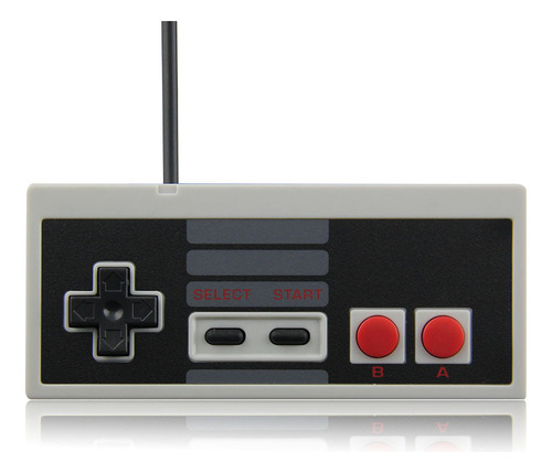 Control Compatible Con Nintendo Nes Gris Alambrico