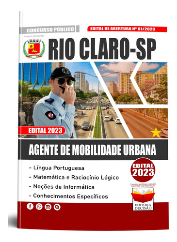 Apostila Rio Claro Sp - Agente De Mobilidade Urbana 2023