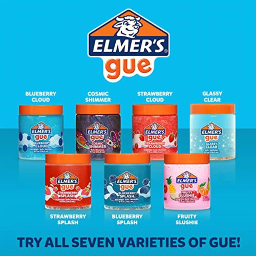 Elmer's Gue Pre Made Slime, Glassy Clear Slime, Great For