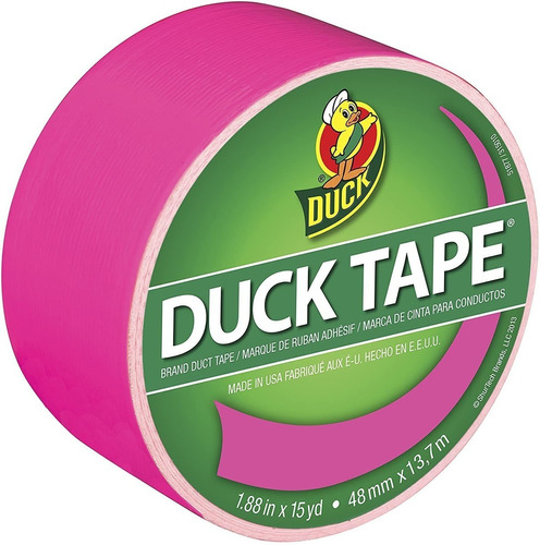 Duck Brand   Cinta Adhesiva De Color, 1.88b Pulgadas Por 20 