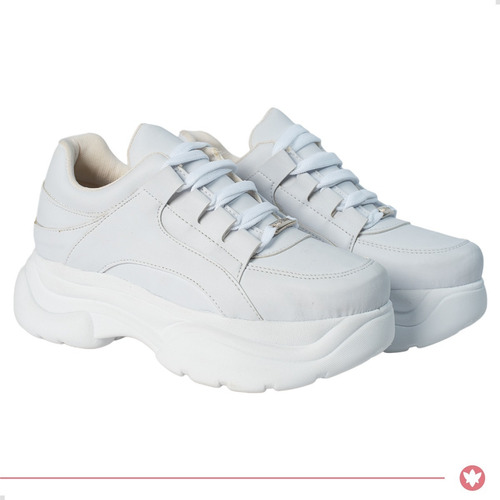 Imagen 2 de 10 de Zapatillas Moda Mujer Con Plataforma Sneakers Indra Varsovia