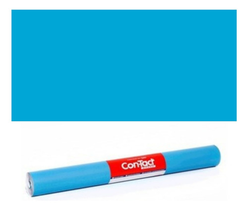 Papel Adesivo Autocolante Fosco Opaco 45cm X 10mts Diversos Cor Azul-celeste