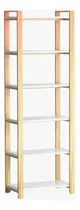 Comprar Estanteria Nordica Escandinava De Melamina Y Madera Maciza Blanco