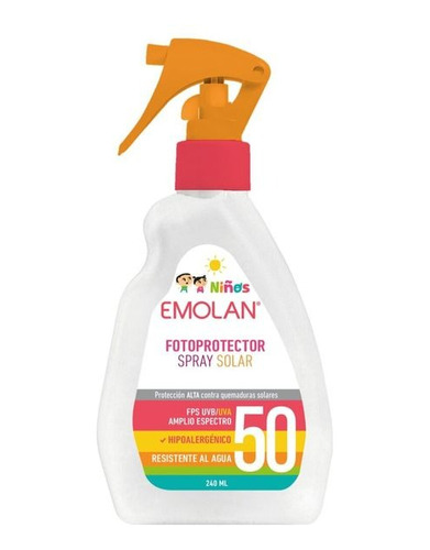 Emolan Protector Solar Bebé & Niños Gatillo Fps 50 240 Ml