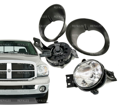 Faros Auxiliar Ram 2002 2003 2004 2005 2006 2007 2008 Kit