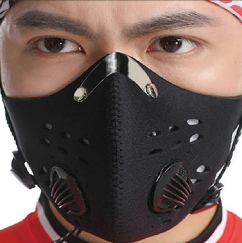 Mascara Cubrebocas Filtro Kn95 Pm2.5 Carbon Activo Lavable