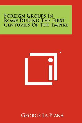 Libro Foreign Groups In Rome During The First Centuries O...