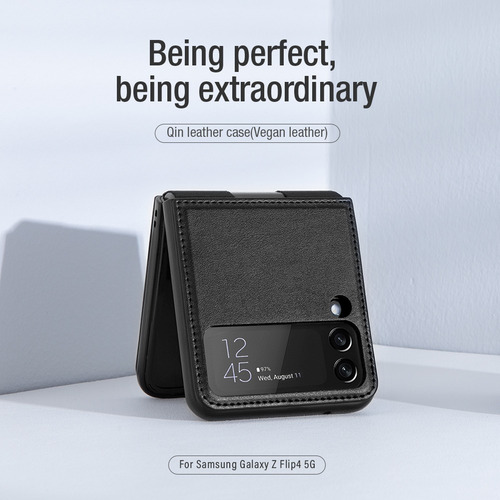 Samsung Galaxy Z Flip 4 5g Carcasa Stand Nillkin Leather