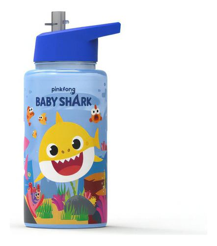 Botella Baby Shark Con Tapa Straw Top Bel Gioco