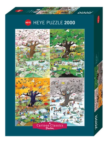 Rompecabezas Heye Puzzle 2000 Las 4 Estaciones En La Plata