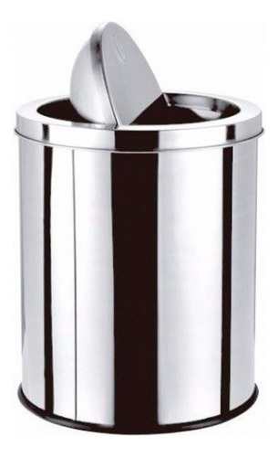 Lixeira Aço Inox Tampa Basculante 3 Litros 22cm - Art Home