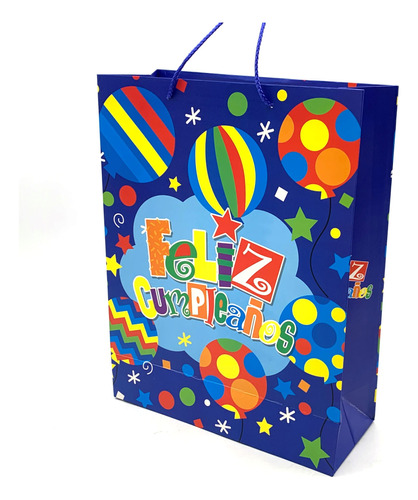 Bolsa De Regalo Cumpleaños, Pack X12 Varios Colores