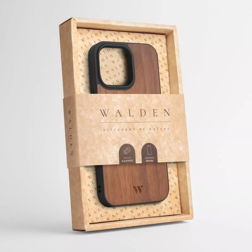 Funda Walden® Walnut Madera iPhone 14 / Plus / 14 Pro / Max