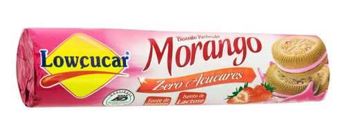 Biscoito Recheado Morango Diet Zero Lactose Lowçucar 120g