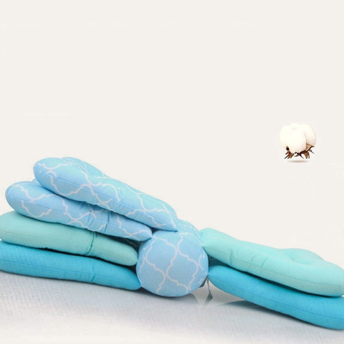 Almohada De Lactancia 3 Niveles Ajustable Multiuso Celeste