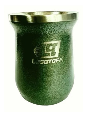 Mate Acero Inoxidable Lusqtoff 300ml Verde Militar Termico