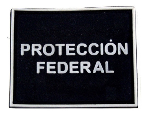 Parche Pvc Proteccion Federal 8cm Policia Comando Tactico