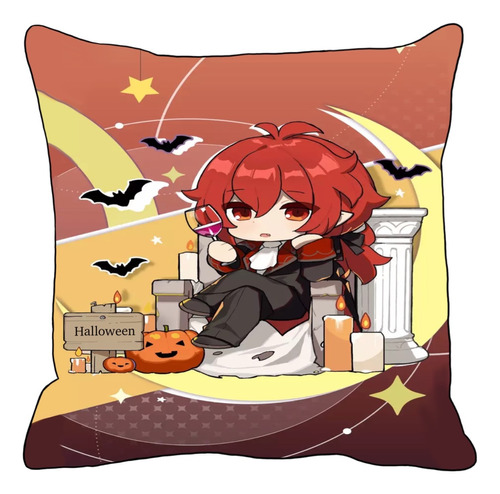 Cojines Personalizados Halloween Vampira Anime Red 40cm 