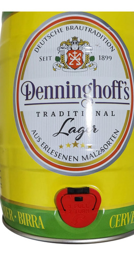 Barril De Cerveza Denninghoffs Lager 5 Litros Con Canilla