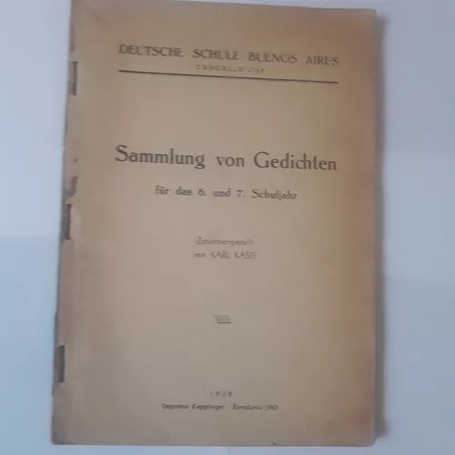 Sammlung Von Gedichten Für Das 6 Und 7. Schuljahr Karl Kasis