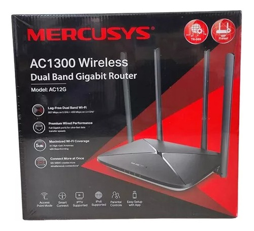 Router Wifi Wireless867 Mbps 4 Antenas Dual Band 400 Mbps