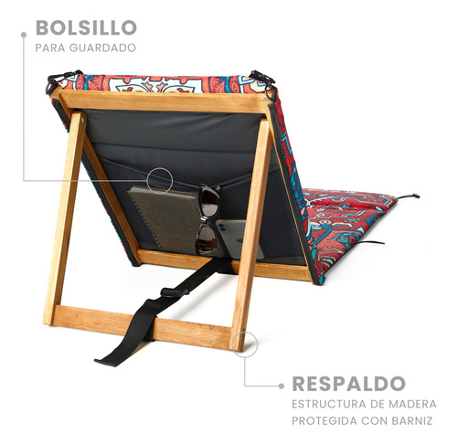 Reposera Plegable Chilly Diseño Bohemia