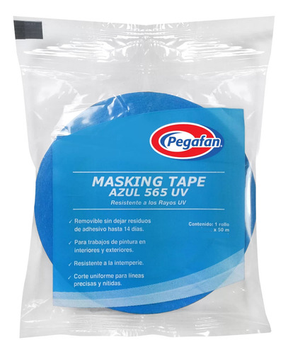 Cinta Papel Pegafan Enmascarar Pintor Azul 48mm X 50m Lisa