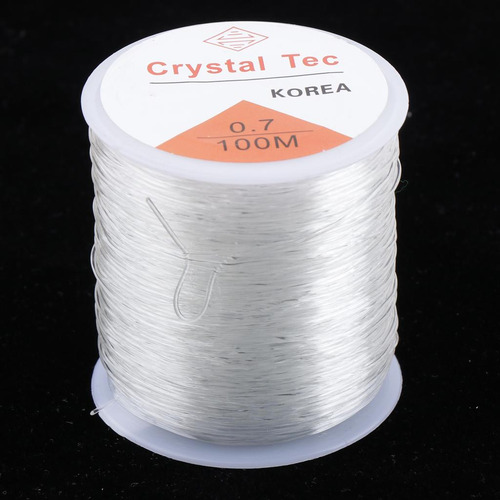 2 Rollos De Hilos Elásticos Transparentes Para Hacer Joyas,