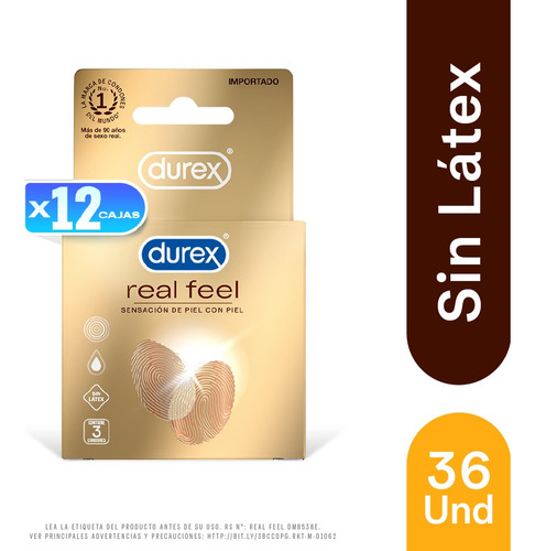 Preservativos Durex Real Feel - Caja 36 Un