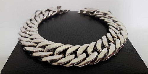 Imagem 2 de 9 de Pulseira Elos Duplos 105 Gramas Ouro 18k Maciço