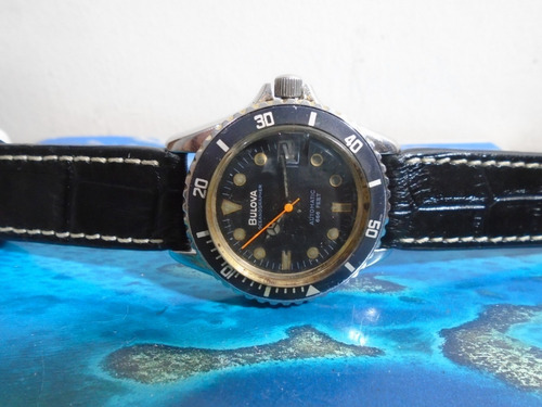 Bulova Oceanographer Automatic Diver Black Dial 666 Feet