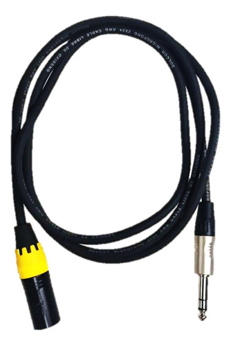  Cable Semicon-solcor Xlr - Trs1/4 Rean Balanceado 1mt
