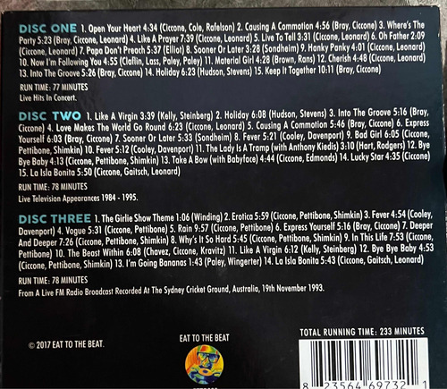Madonna Transmission Impossible Cd Triple (Usado)