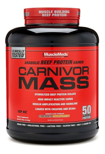 Proteina Musclemeds Carnivor Mass 6 Libras Todos Los Sabores