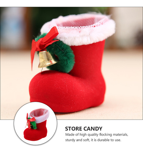 Adorables Botas De Regalo De Navidad, 4 Unidades, Decoración