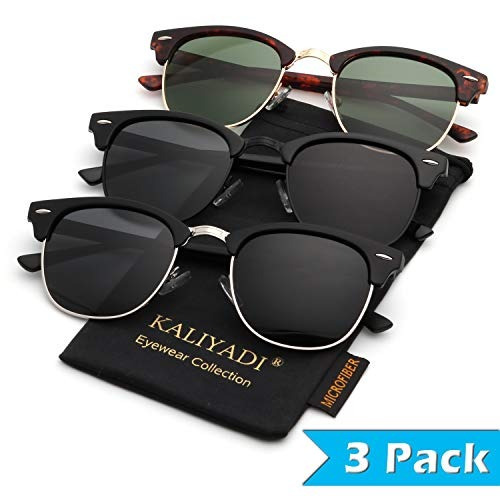 Kaliyadi - Lentes De Sol Polarizados Para Manejar Marco Semi