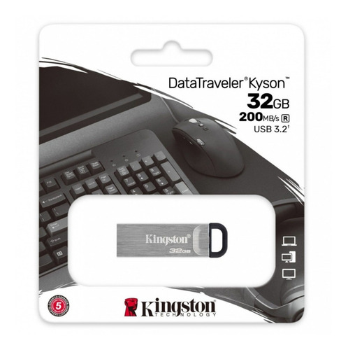 Pendrive Kingston Datatraveler Kyson 32gb Usb 3.2 200mb/s