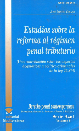 Reforma Al Regimen Penal Tributario - Cesano - Dyf