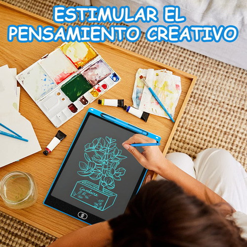 1 Pizarra Mágica Lcd Tablero De Dibujo Pluma Para Niños 12in Color Color