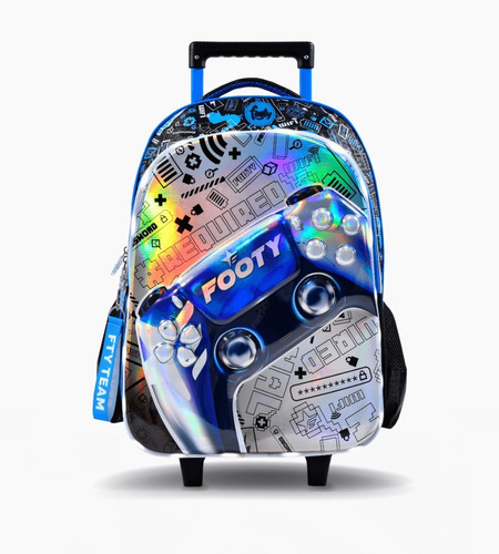 Mochila Carro 18 Play Termoformada Con Luz Led Footy