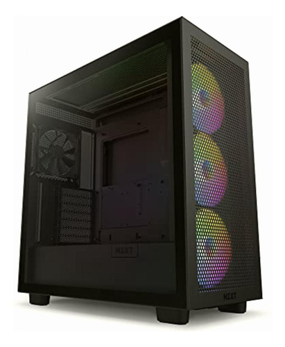 Nzxt H7 Flow Rgb Cm-h71fb-r1 Compact Atx Mid-tower Pc Gaming