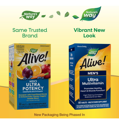 Nature's Way Alive! Multivitamínico Hombres 60 Tab