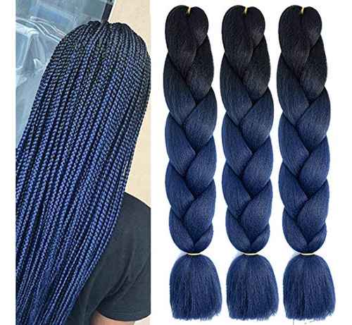 Jiefeng 6 Paquetes/lot 24 Inch Ombre Jumbo Braiding Bl3xz