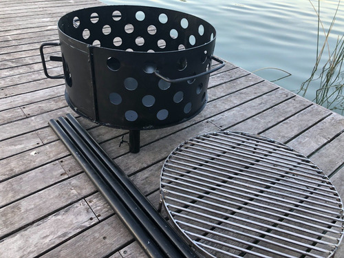 Fogonero Brasero Francis Mallmann 550 + Parrilla + Chapa 56