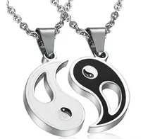 Comprar Collares Parejas Yin Yang Acero Inoxidable 316l, Amistad Lb