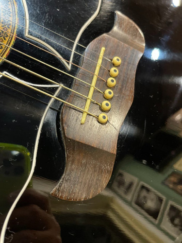 Imagem 6 de 10 de Raríssimo Violão Sigma Folk Dreadnought Sg-09 1970 C\case