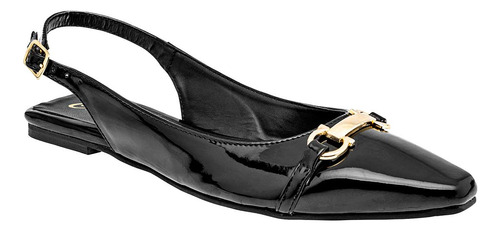 Flats Mujer Crivelli 68-2265 Negro Charol 116-658