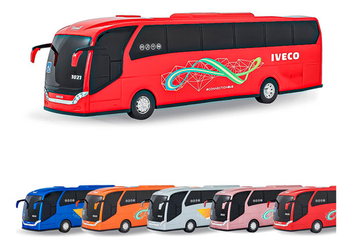 Ônibus Iveco Connection Usual Brinquedos Carrinho Grande 