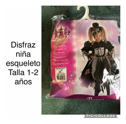 Disfraz Esqueleto Niña